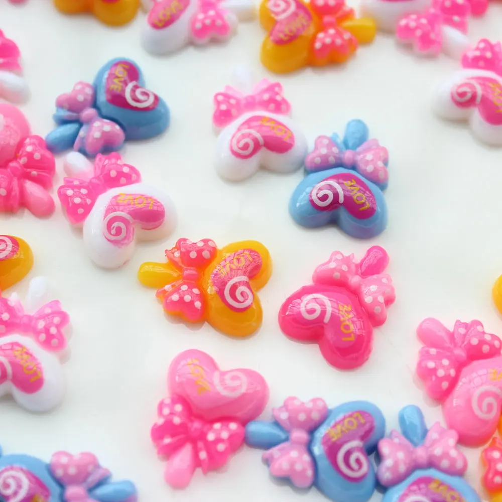 200 шт. разноцветные кабошоны в форме сердца | Украшения и аксессуары