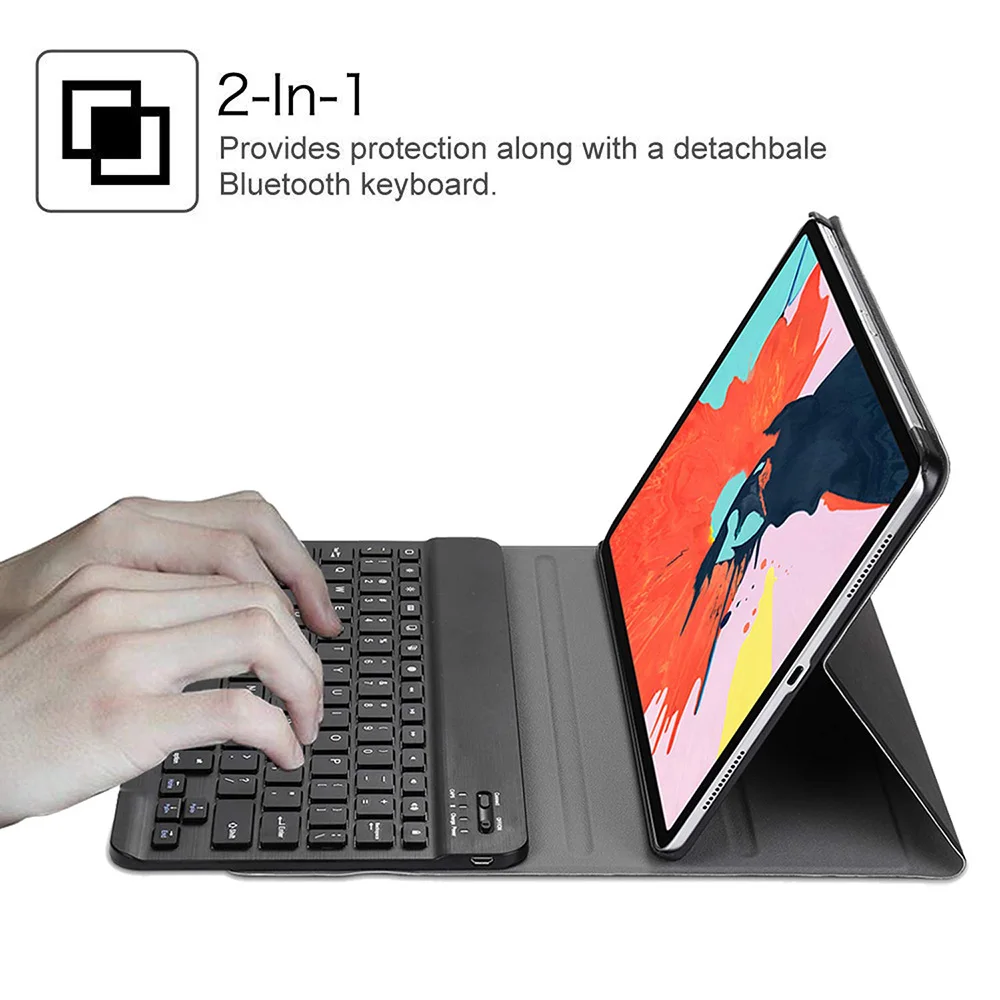 Для iPad Pro 11 чехол для клавиатуры Съемная Беспроводная клавиатура [поддержка