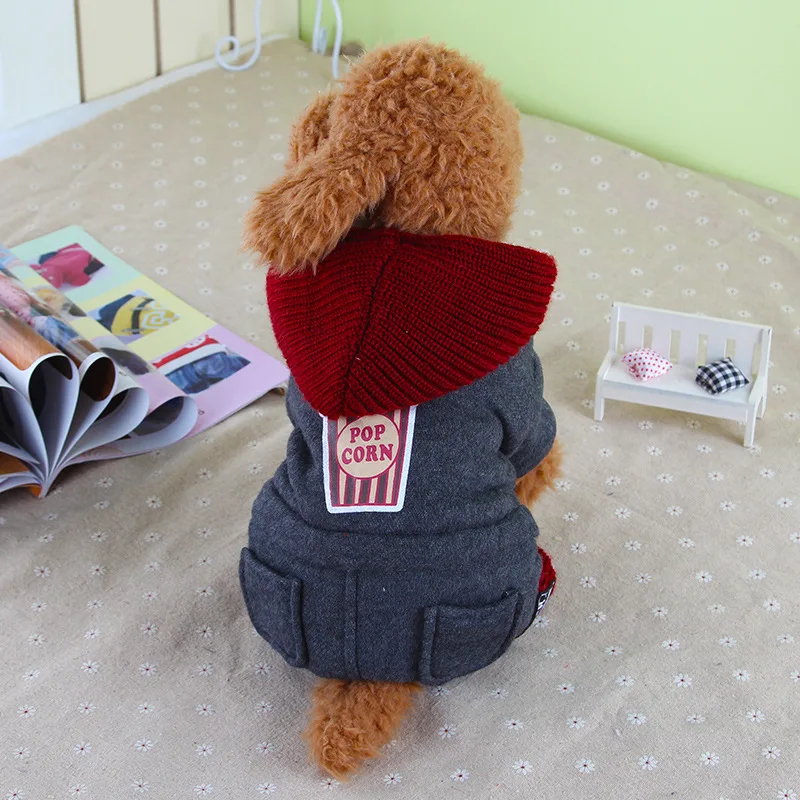 Собака Одежда Зима Утолщение Хлопка-Мягкие Одежды Любимчика Товары Для Животных