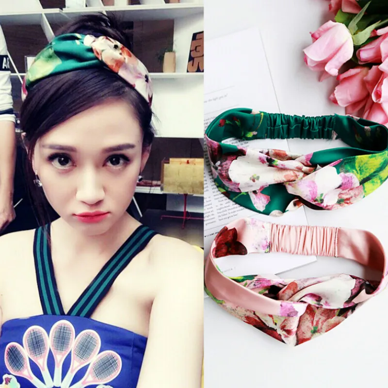 Женские летние богемные повязки в стиле ретро с принтом крест-тюрбан банданы для