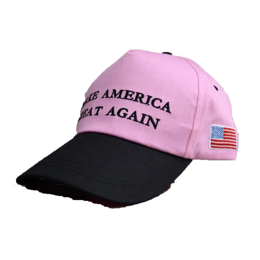 Make America Great agne Hat, Дональд Трамп,, бейсболка с регулируемой регулировкой, унисекс, для взрослых, черная, Peace For President USA Hat - Цвет: Pink Peace