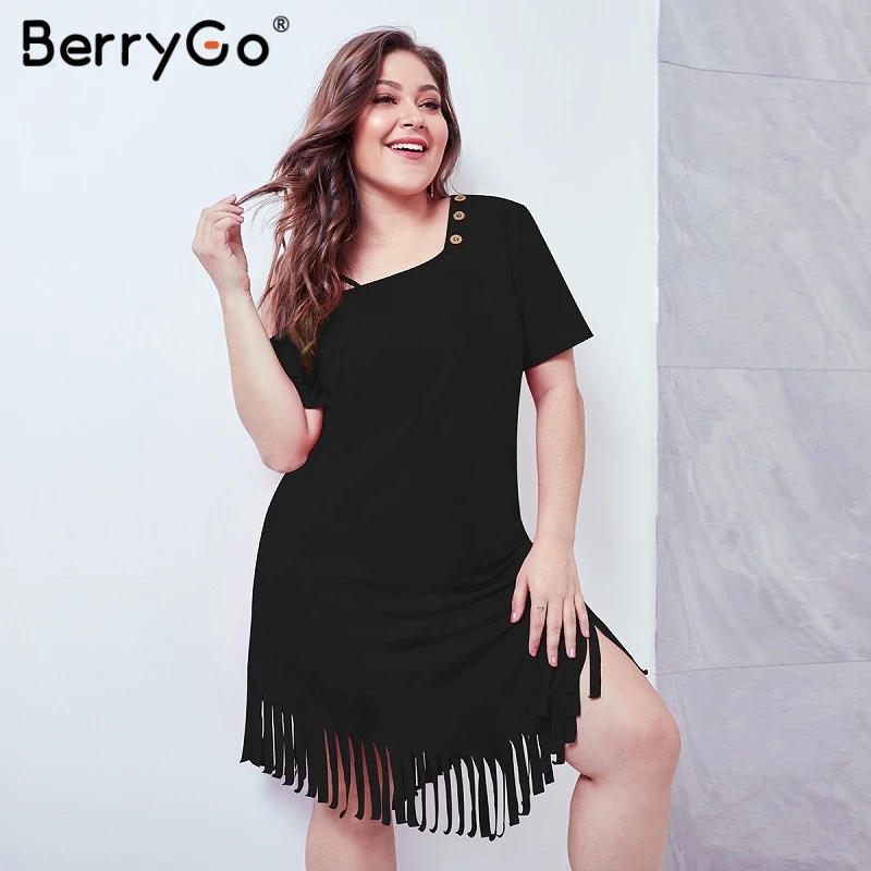 Simplee в винтажном стиле украшенные кисточками для женщин размера плюс летнее