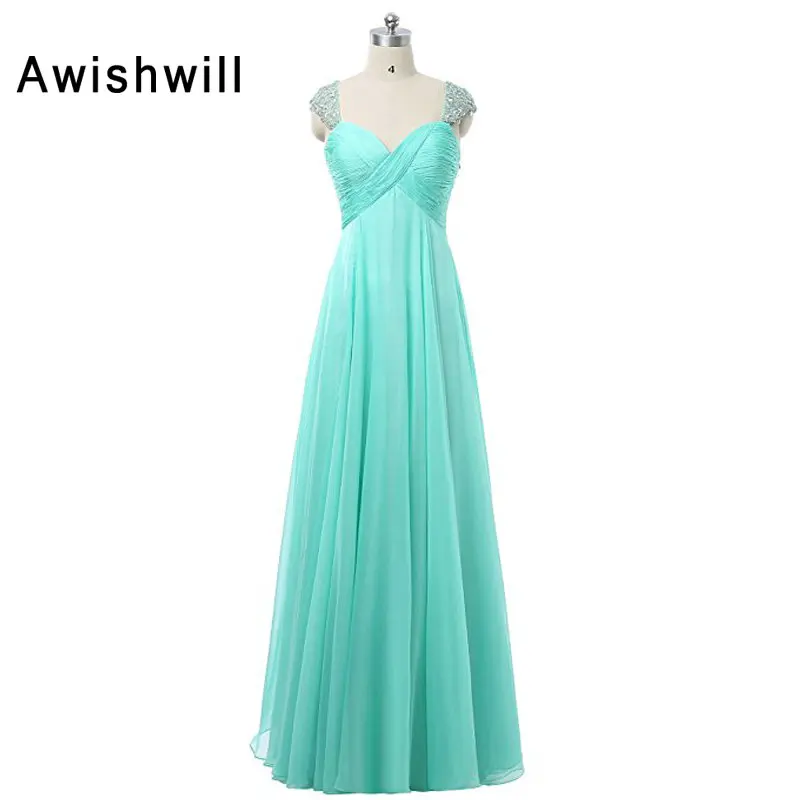 Шифоновое прозрачное длинное платье с рукавами-крылышками и бусинами | Свадьбы