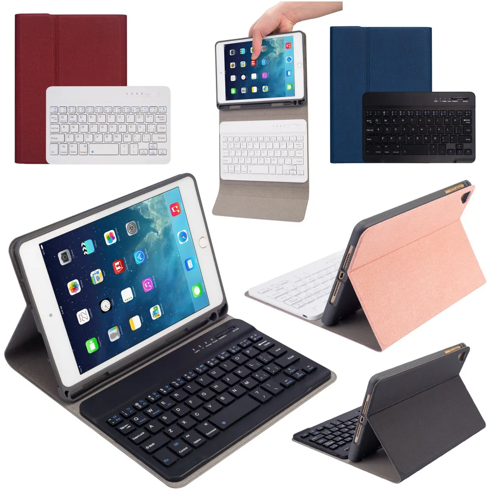 Съемный кожаный смарт-чехол с клавиатурой Apple iPad Mini 5 4 Mini5 Mini4