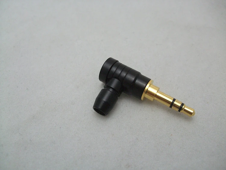 Позолоченный разъем 3 5 двухканальный стерео Угловой Штекер l типа высокого