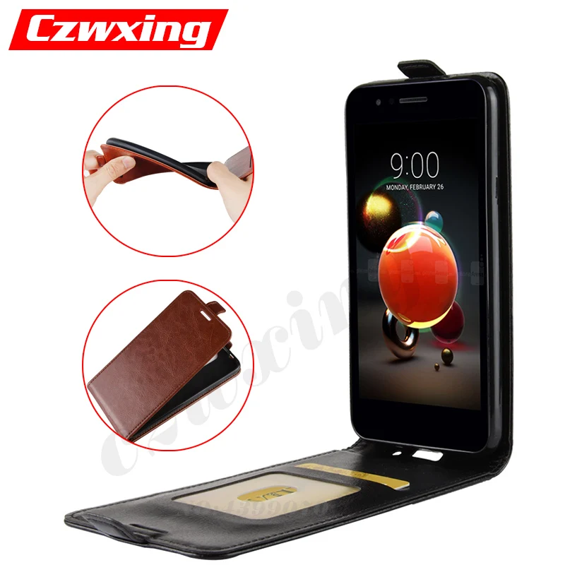 For LG K9 Case 2018 Flip Cover PU Leather Phone LMX210NMW X210NMW LM K 9 LGK9 | Мобильные телефоны и аксессуары