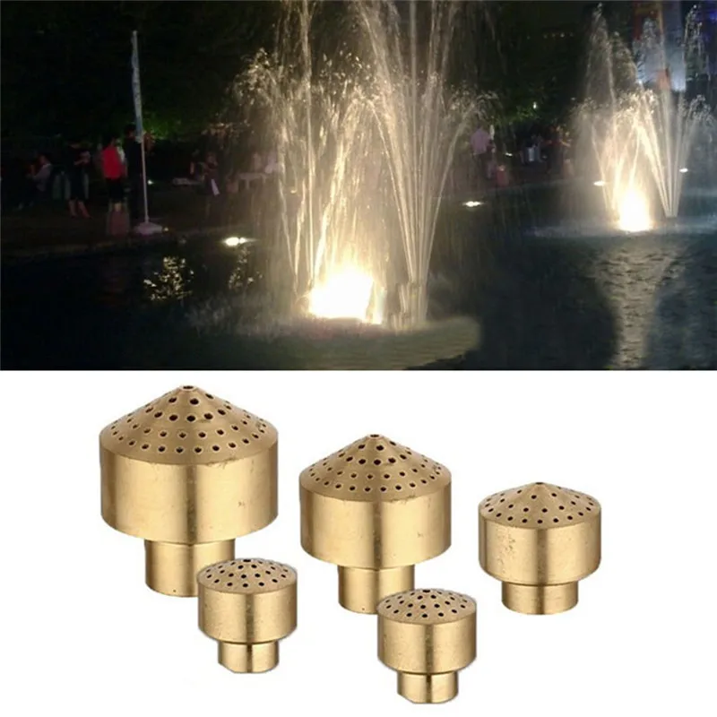 1/2 ''3/4''1''3/2''2'' латунная колонна Садовый пруд фонтанный разбрызгиватель сопла распылительная головка для украшения дома и сада на открытом воздухе
