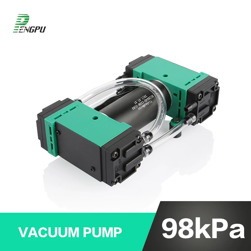 12V микро вакуумный насос с отрицательным давлением, Регулируемый 24V мини воздушный насос, бесщеточный двигатель, маленький мембранный насос высокого давления
