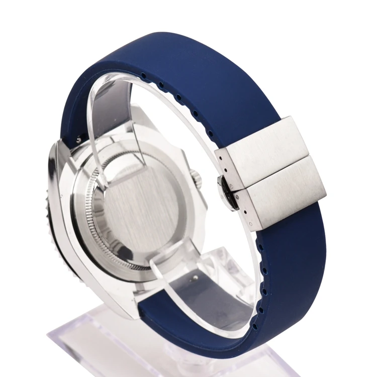 Quick Release Butterfly Buckle Silicone Rubber Watchband Universal Watch Band Sports Strap Wrist Bracelet 14 16 18  20 22mm