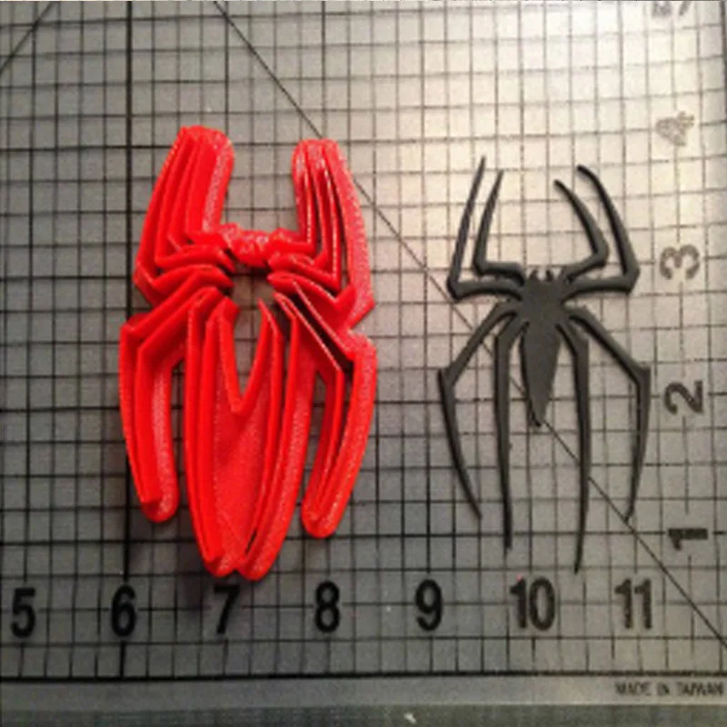 Film Super Hero Spiderman Face Eyes Spider Web Cookie Cutter Set Made 3D Printed Fondant Cupcake Top Cake Decorating Tool | Дом и сад
