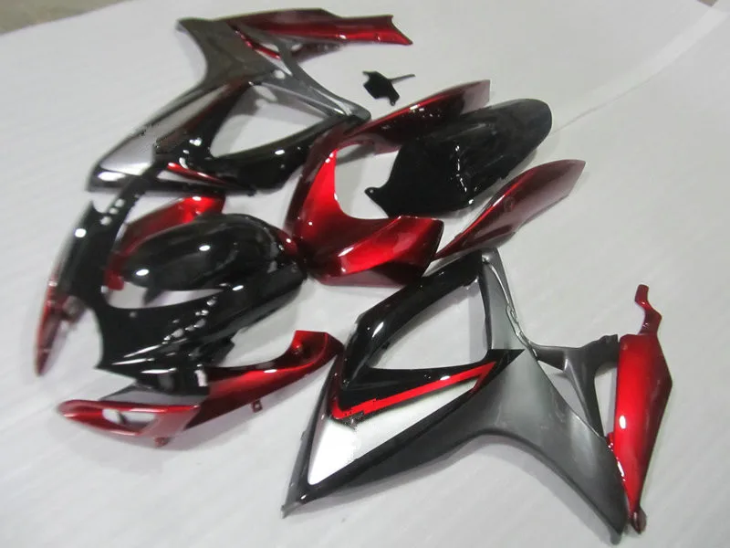 Обтекатель для мотоцикла набор GSXR600 750 K6 06 07 GSXR 600 GSXR750 2006 2007 ABS красный черный