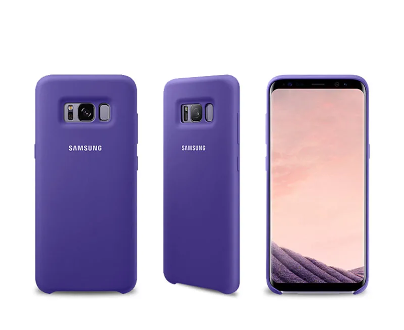 Оригинальный официальный силиконовый чехол для Samsung защитный Galaxy S8 + Plus модные