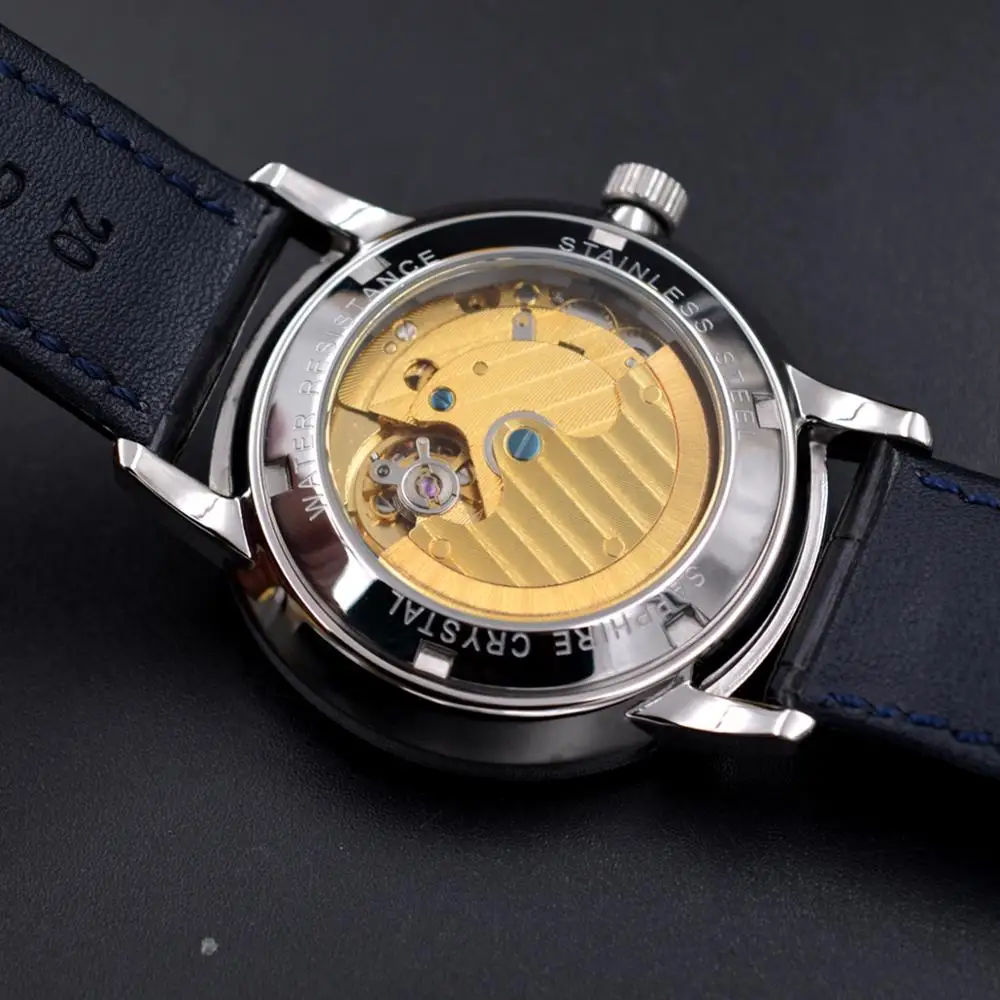 Автоматические механические часы роскошные модные и повседневные Брендовые
