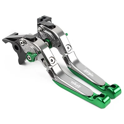 Для KAWASAKI NINJA 300 300R 250R Z300 Z250SL NINJA250R 400 аксессуары Мотоцикл с ЧПУ складной выдвижной тормозные рычаги сцепления - Цвет: titanium green