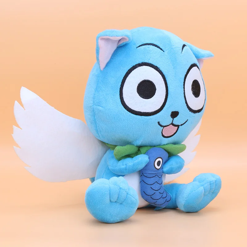 23 см японские тапочки в виде персонажа аниме Fairy Tail Happy мягкая плюшевая игрушка