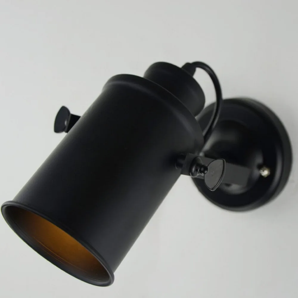 Кофейня винтажная окрашенная Железная Голова настенный светильник держатель