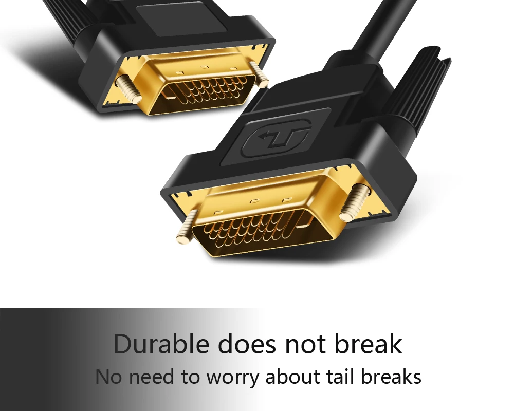 Высокоскоростной кабель DVI 1080p 3D позолоченный штекер Male-Male DVI TO DVI 24+ 1 контактный кабель 1 м 1,8 м 2 м 3 м для lcd DVD HDTV монитора xbox