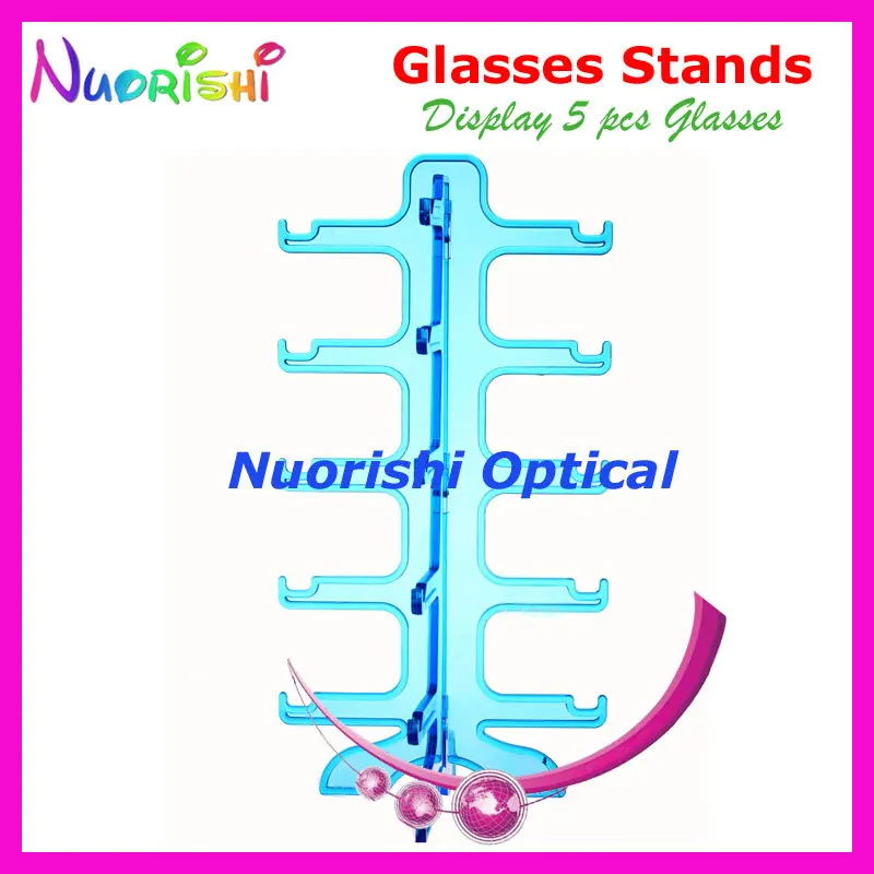 Очки для очков очки хранения демонстрационные стенды полка показа 5 шт. на стойке