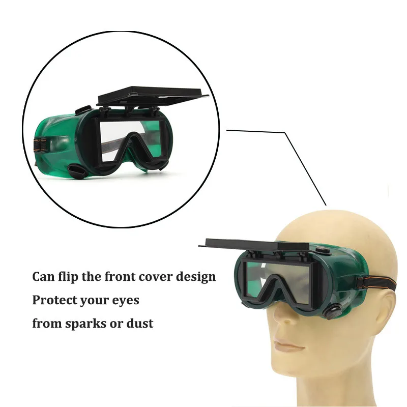 Сварочные очки резка шлифовка сварка с откидной крышкой линзы сварщик рабочая