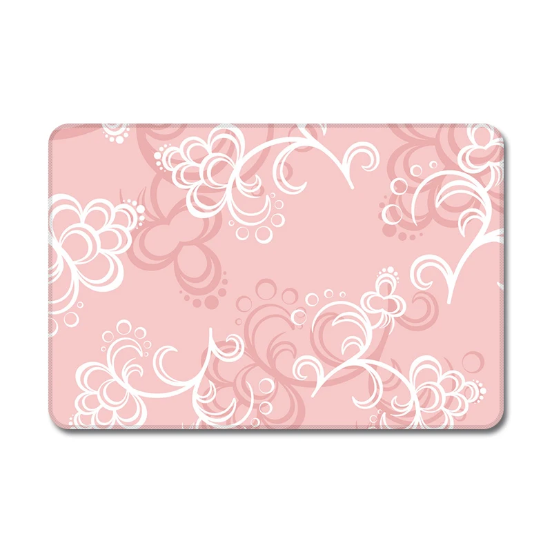 Розовые фрукты Лев ресницы крутой дизайн натуральный резиновый стол коврик для