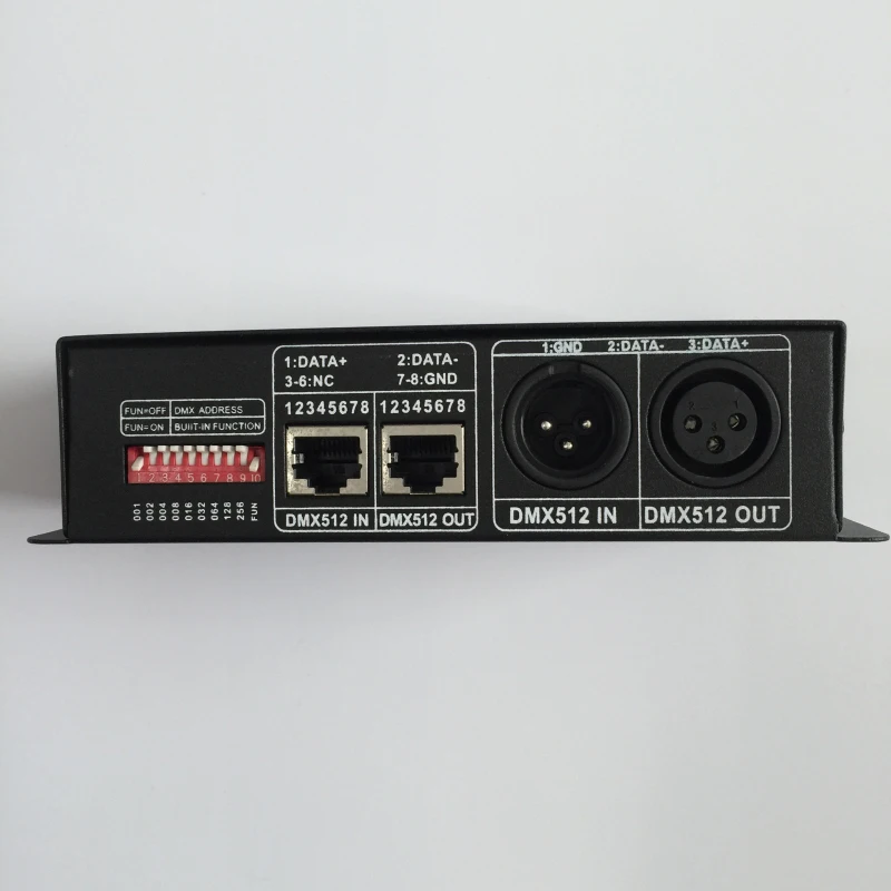 Светодиодный контроллер DMX512 RGB декодер для DC12-24V 3-канальный цифровой сигнал