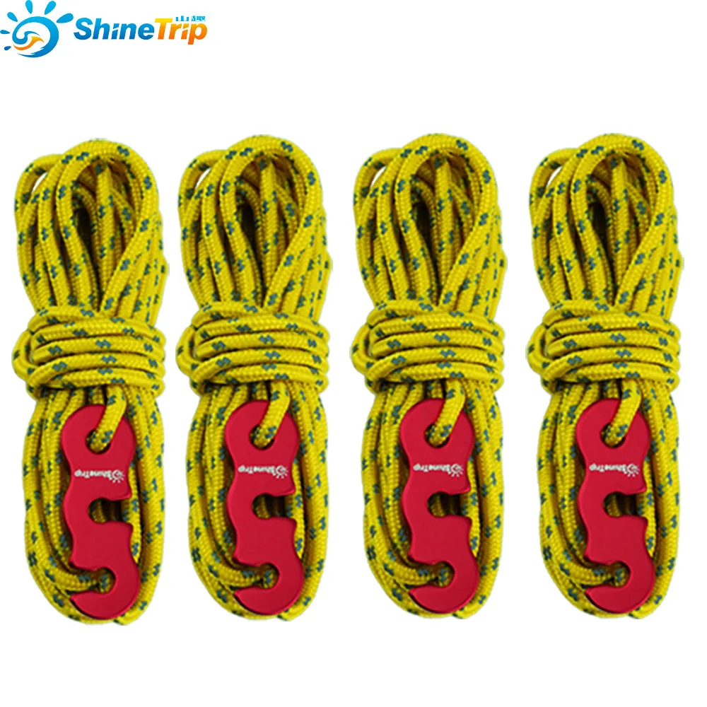 

Mountain fun bold tent wind rope canopy outdoor camping Reflective wind rope 3mm multi-function wind rope buckle tent rope set