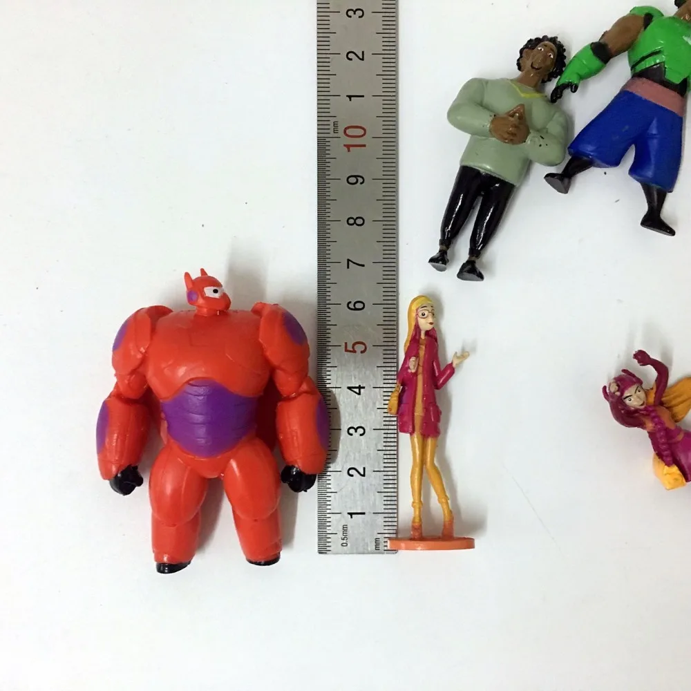 12 шт./лот большой герой 6 baymax милые Мультяшные игрушки микро пейзаж сцена бигеро