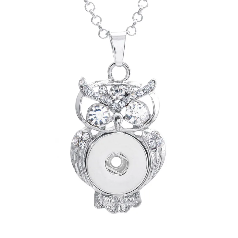 50 см звено цепи Diy оснастки кнопка ювелирные изделия серебро Медь Стразы Сова