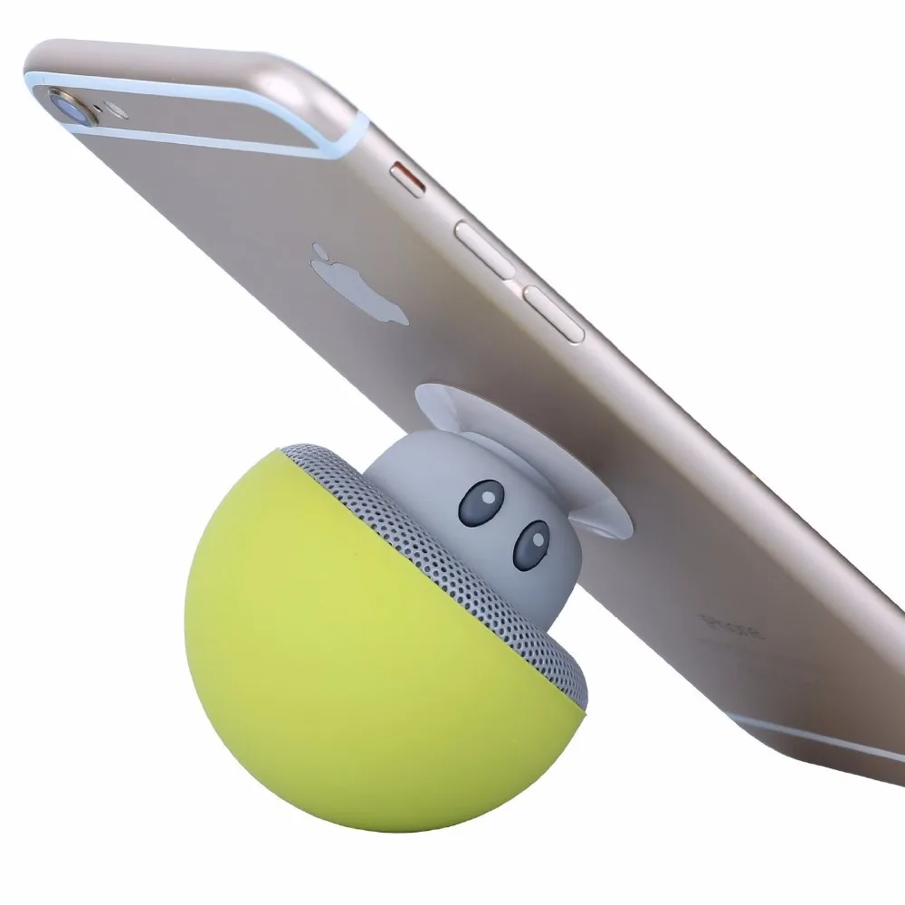 2 в 1 держатель телефона Динамик плеера стерео S HIFI мини гриб Bluetooh