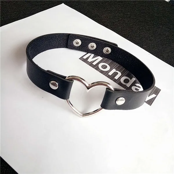 Модное ювелирное изделие Knock в стиле панк ожерелье с милым сердцем прозрачный