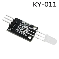 10pcs/lot KY-011 5mm Two Color Red and Green LED Common Cathode Module for Diy Starter Kit 2-color KY011