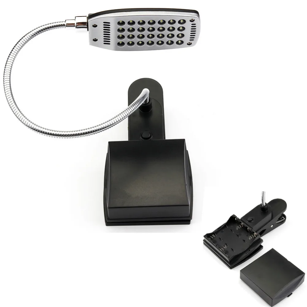 USB и питание от аккумулятора 28-LED настольные лампы Гибкая Настольная лампа с