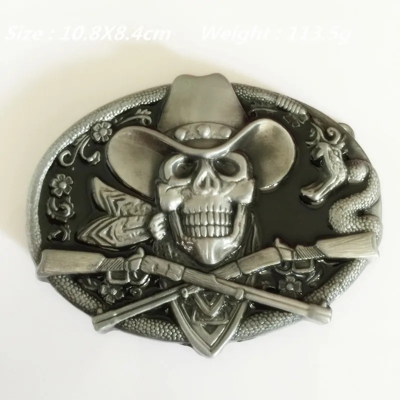 Розничная продажа новинка 100% классные ковбойские пряжки для ремня с черепом 108*84