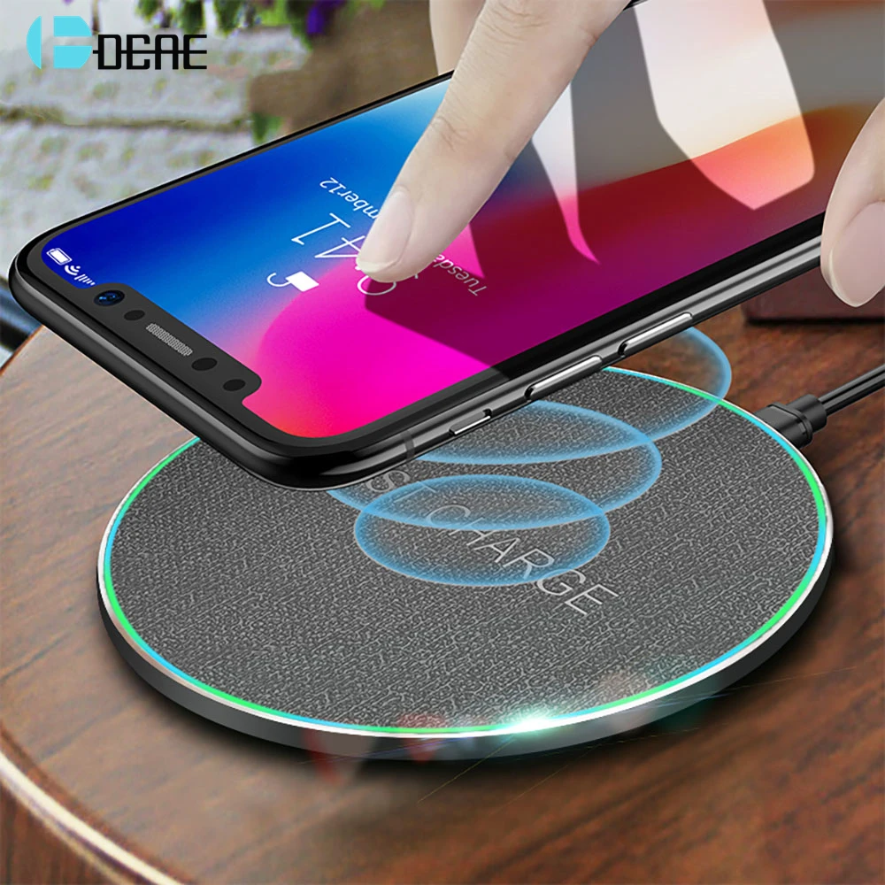 DCAE USB C 15 Вт Быстрое беспроводное зарядное устройство для Huawei P30 Pro Xiaomi Mi 9 Qi Быстрая