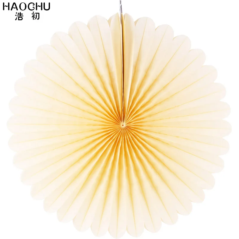 Красный HAOCHU 5 шт./лот 20 Вт, 30 Вт, 40 см цветной бумажный цветок вентиляторы красочные бумажные вееры для украшений на вечеринку детская одежда для дня рождения - Цвет: Красный