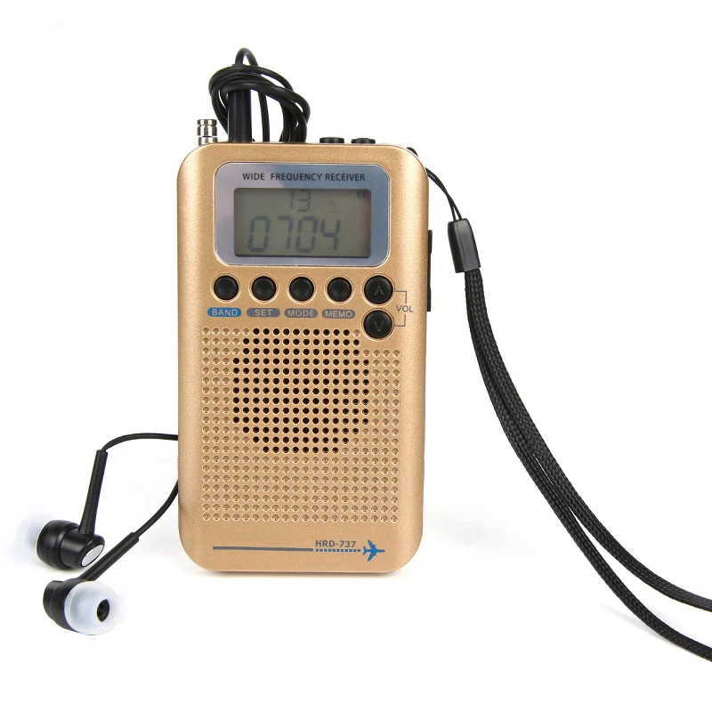 Новое Многофункциональное полнодиапазонное радио FM/AM/SW/Air/VHF приема портативное
