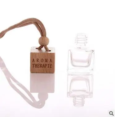 10 шт./лот автомобильная квадратная стеклянная бутылка для духов подвесная парфюм