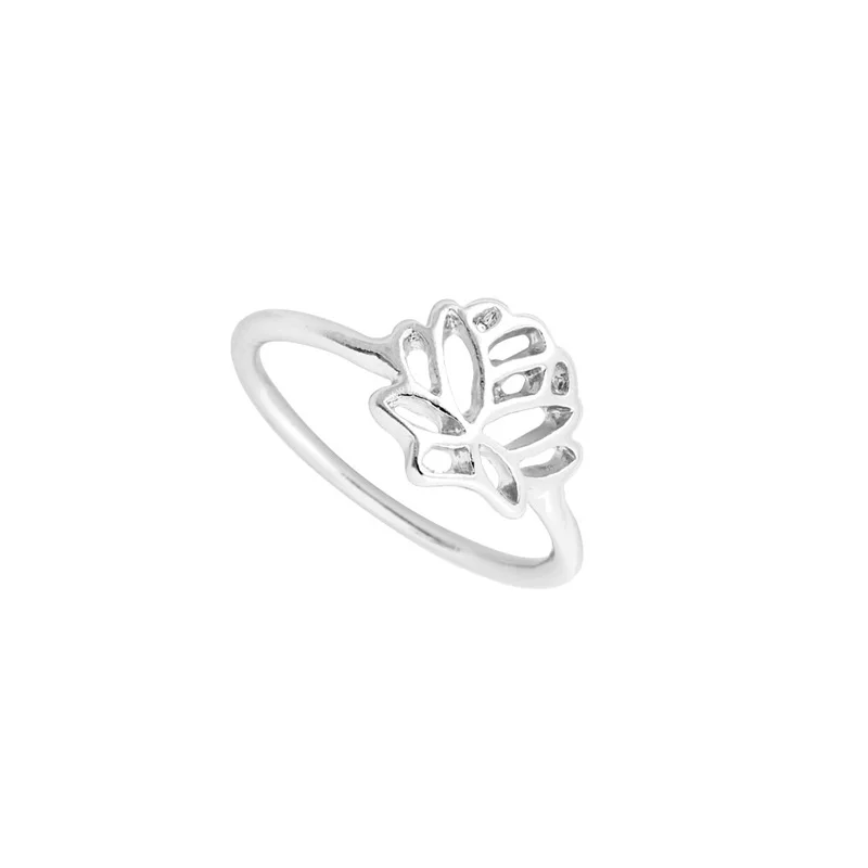 Женское кольцо для йоги Anel Bijoux модное простое медное с цветком лотоса|Кольца| |