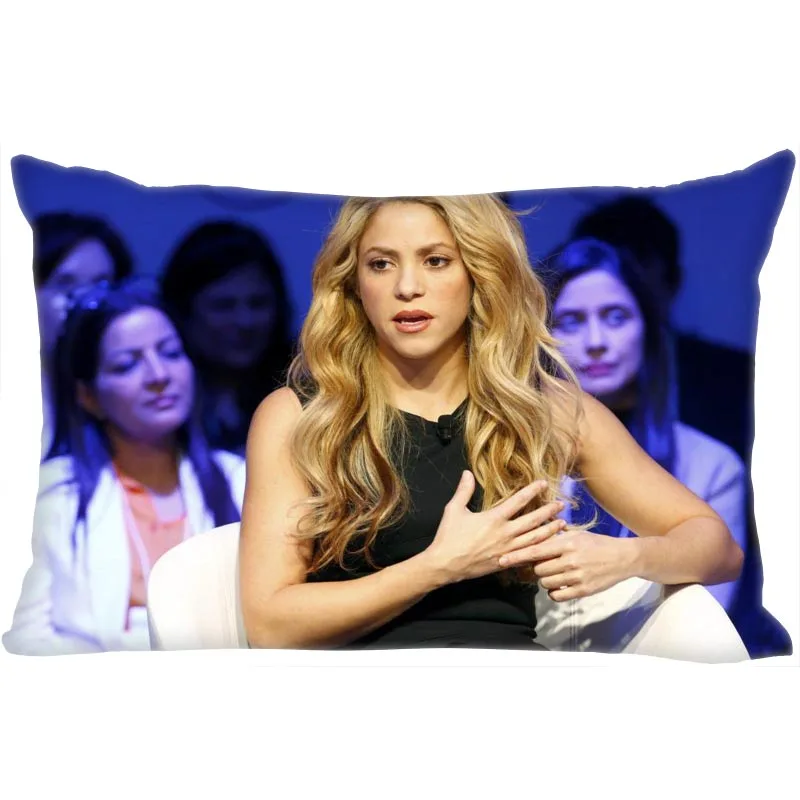 Shakira наволочка атласная ткань яркий Гладкий прямоугольник Подушка на молнии чехлы домашние украшения для свадьбы для друга подарок