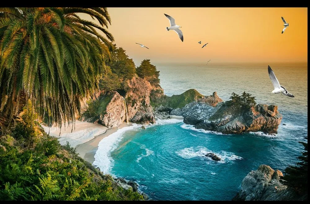 3d обои пейзаж ТВ фон красивые пейзажи стереокоррекция природа|wallpaper nature|3d wallpaper