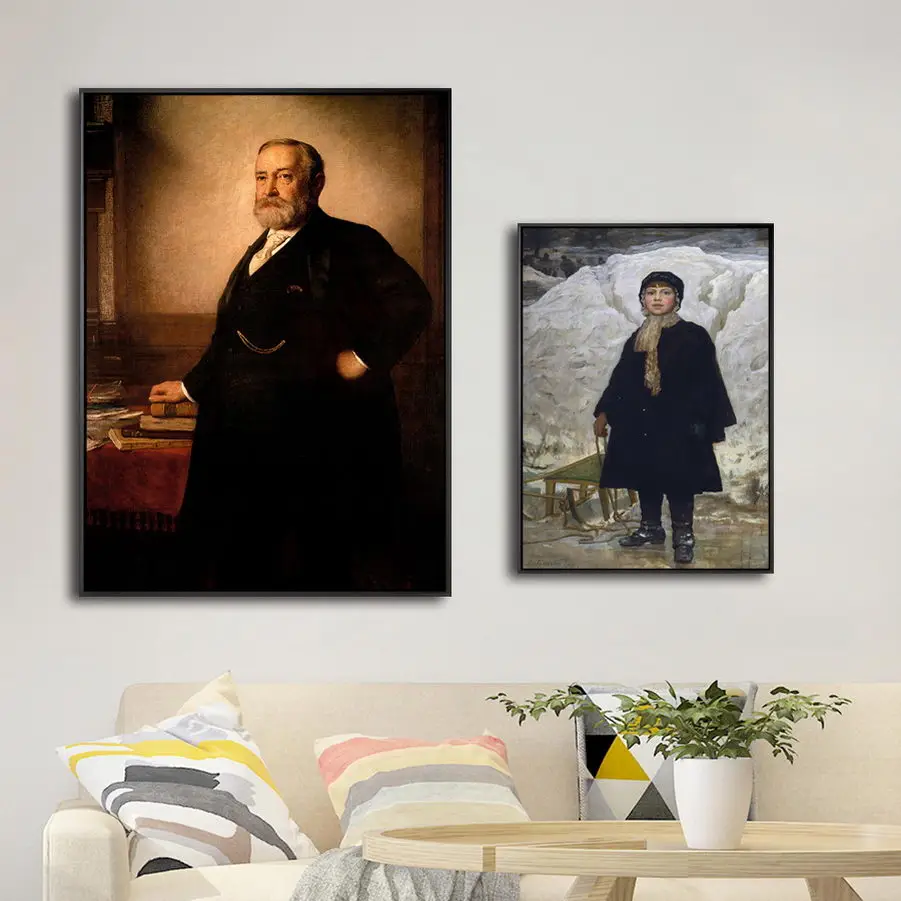 Украшение дома Печать художественные настенные картины для гостиной плакат печать на холсте Американский Истмен Джонсон рисунок картины