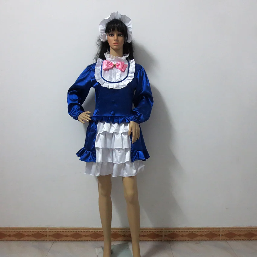 Show By Rock!! Cyan Uniform Dress Christmas Party Halloween Uniform Outfit Cosplay Costume Customize Any Size