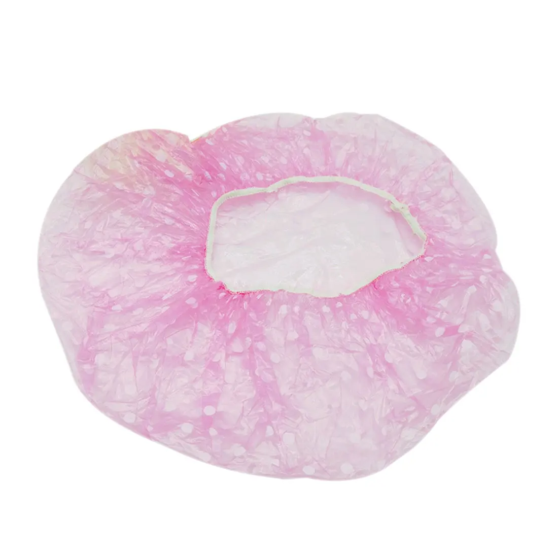 

Bathing Spa Salon Hair Production Thicken Dot Hat Hotel Supply 3pcs Disposable Plastic Wave Point Elastic Waterproof Shower Cap