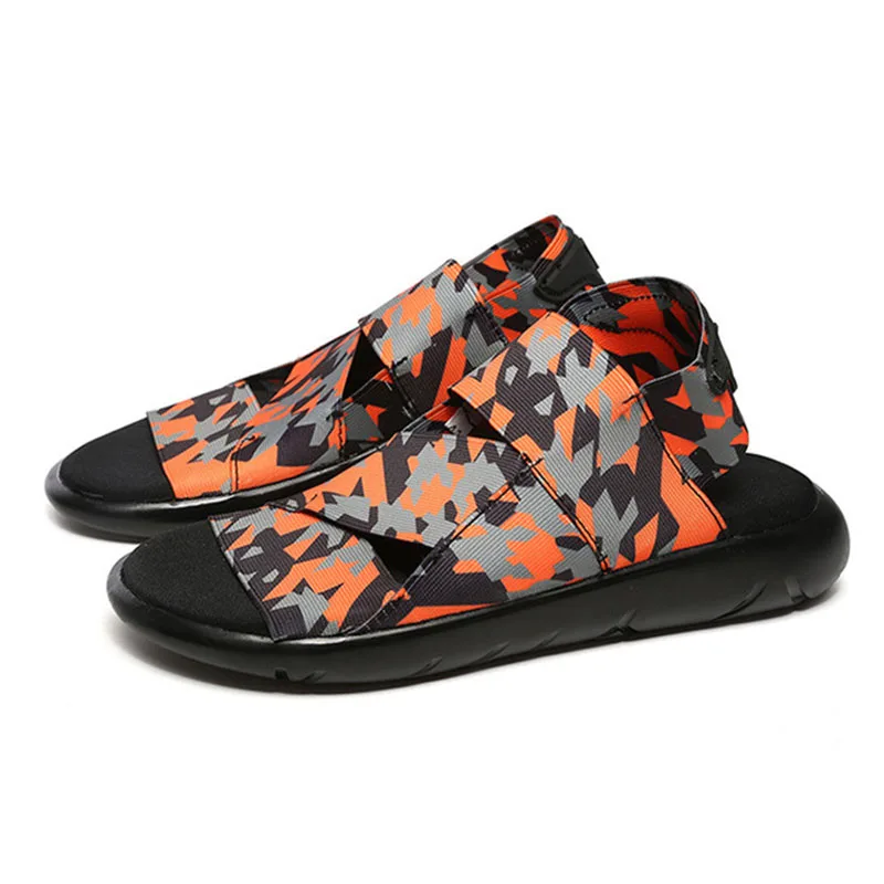 2019 Summer Men Sandals Personality Thick Bottom Beach Shoes Men's Trend Casual Autumn Roman Zapatos De Hombre | Обувь