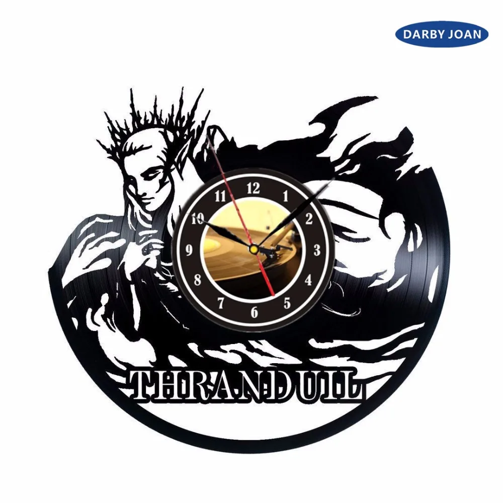 Thranduil_exклюзивный настенные часы сделаны из виниловой записи _ gift_decoration saat