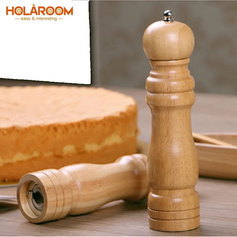 Деревянная мельница для соли и перца Holaroom специй кукурузы кухонные инструменты