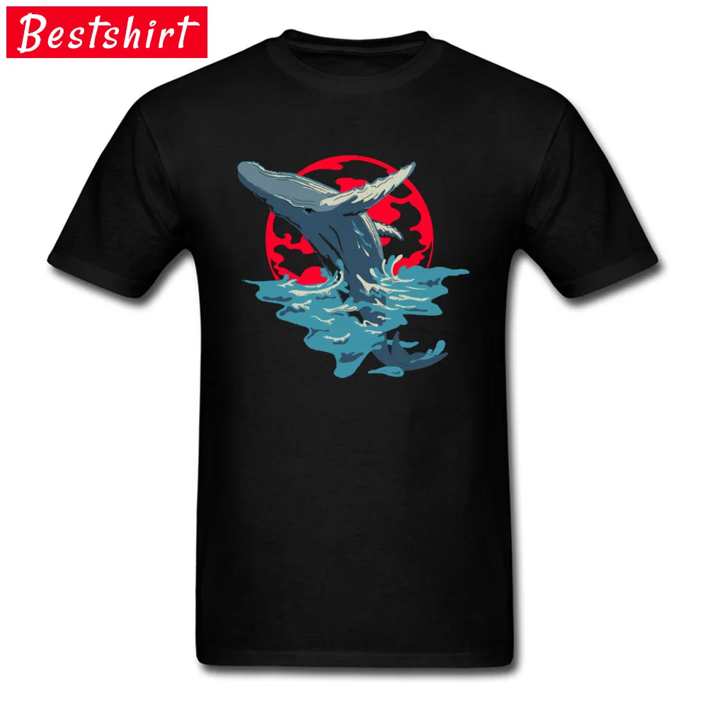 Мужские классические футболки Humpback с изображением Кита океана заката Cetacean Save The