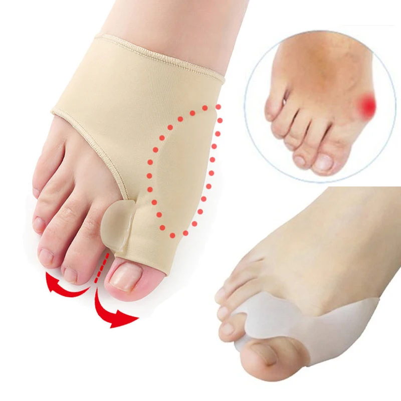 2 пары = 4 шт. разделитель большого пальца ноги|Инструмент для ухода за ступнями| |