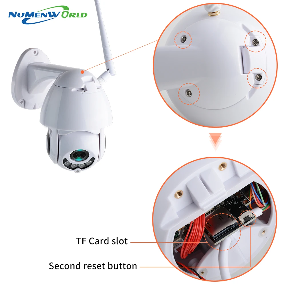 2 8 12 мм Zoom наружная WIFI камера PTZ IP H.265X 1080p скоростная купольная CCTV ip безопасности