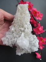 c80 natural white quartz flowers crystal clusters decoration resistant healing stone feng shui decoration 616g